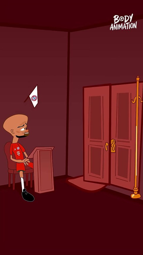 就這么短？外網(wǎng)動(dòng)畫(huà)惡搞：杰克遜去慕尼黑在孔帕尼面前轉(zhuǎn)了一圈！